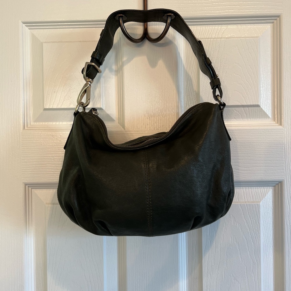 Olive green shoulder bag Banana Republic